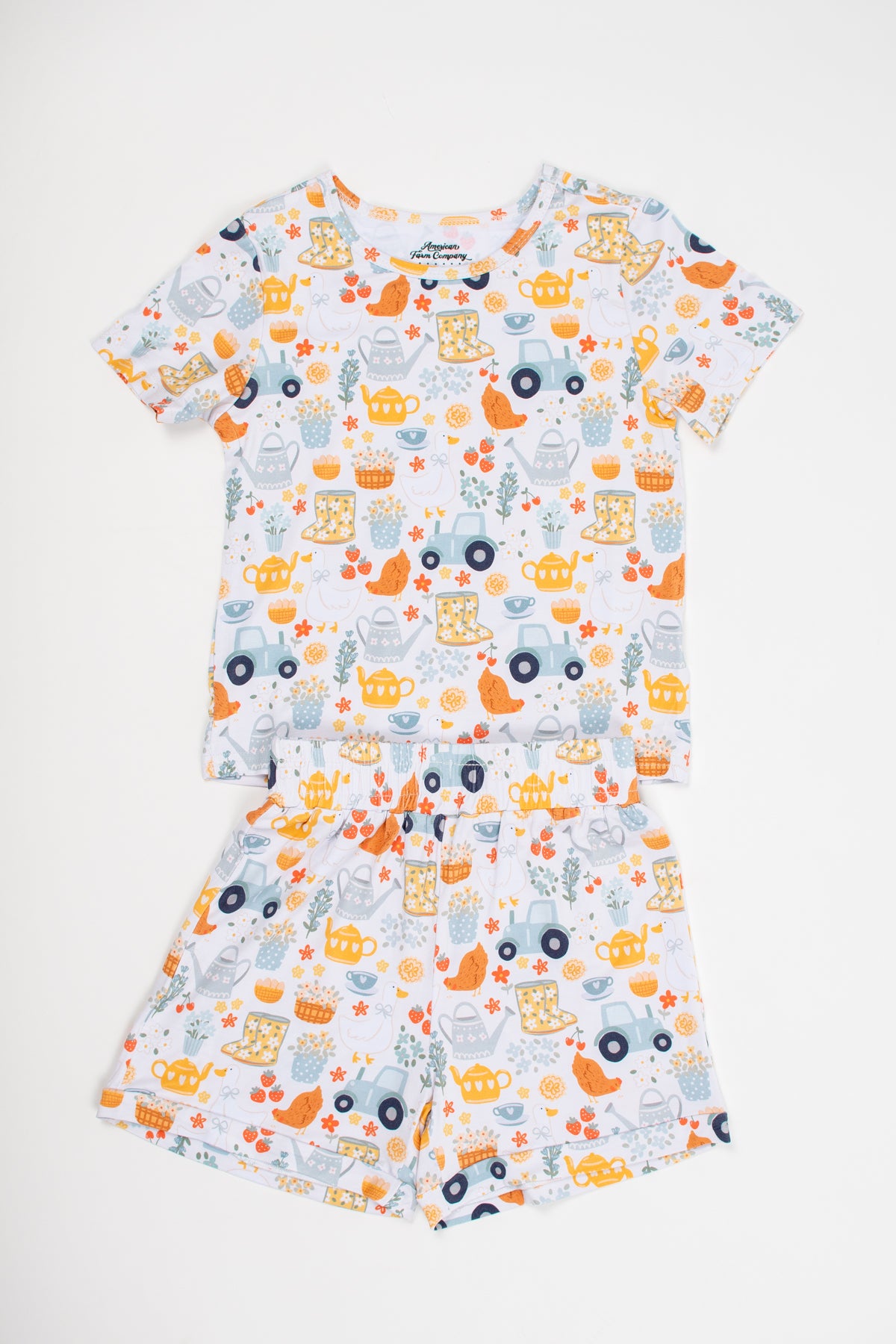Spring on the Farm Toddler/Youth Bamboo Pajama Set
