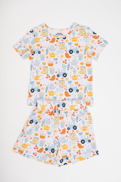 Spring on the Farm Toddler/Youth Bamboo Pajama Set