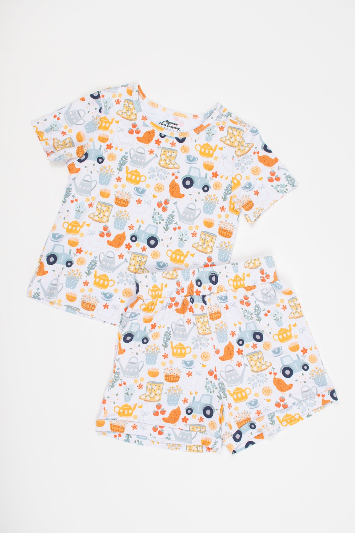 Spring on the Farm Toddler/Youth Bamboo Pajama Set