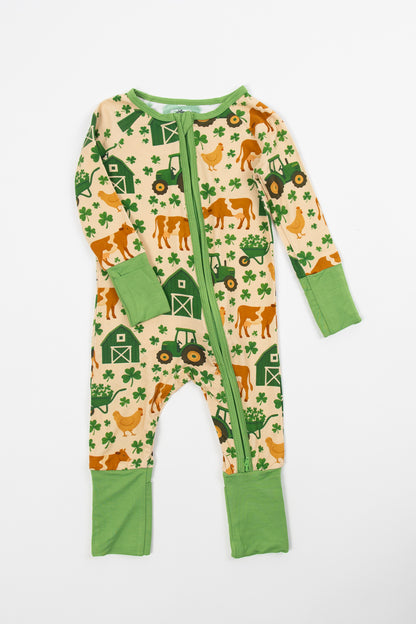 St. Patrick's Farm Baby Bamboo Zippy