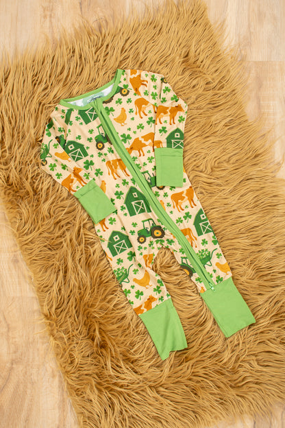 St. Patrick's Farm Baby Bamboo Zippy