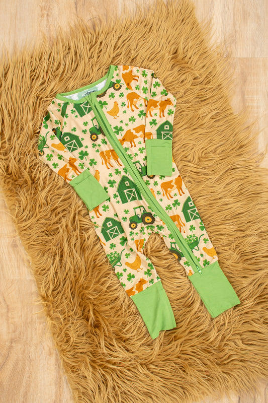 St. Patrick's Farm Baby Bamboo Zippy