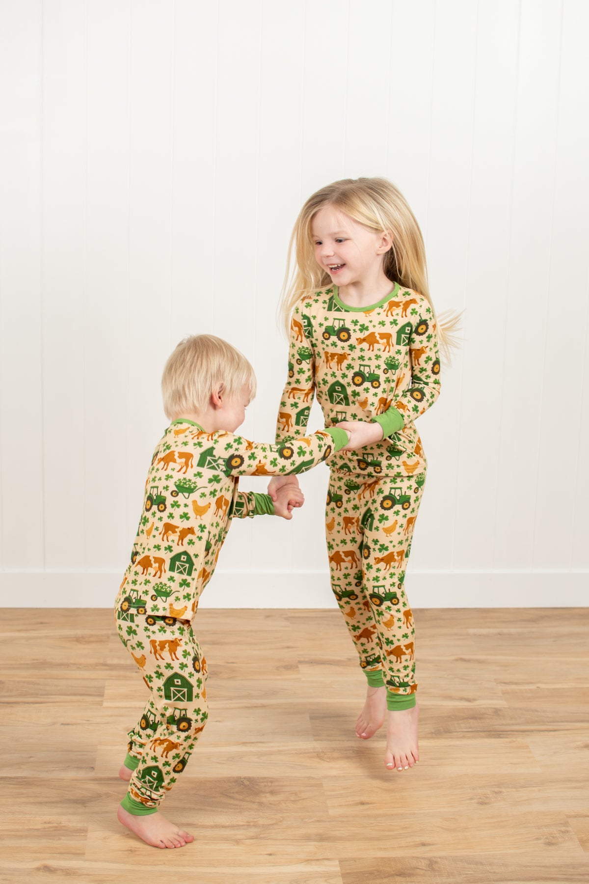 St. Patrick's Farm Toddler/Youth Bamboo Pajama Set
