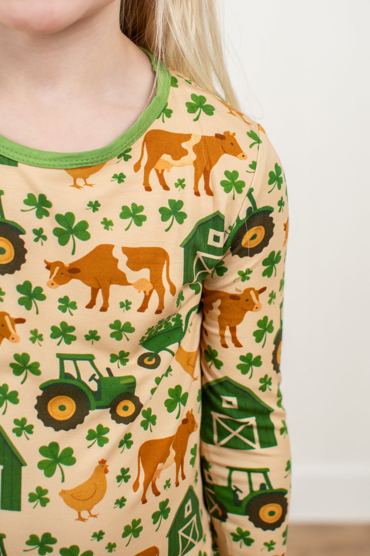 St. Patrick's Farm Toddler/Youth Bamboo Pajama Set