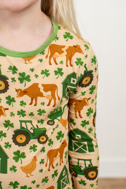 St. Patrick's Farm Toddler/Youth Bamboo Pajama Set