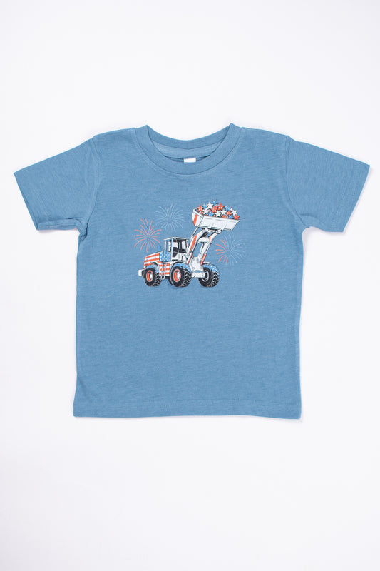 Stars, Stripes, & Payloaders Toddler/Youth Tee