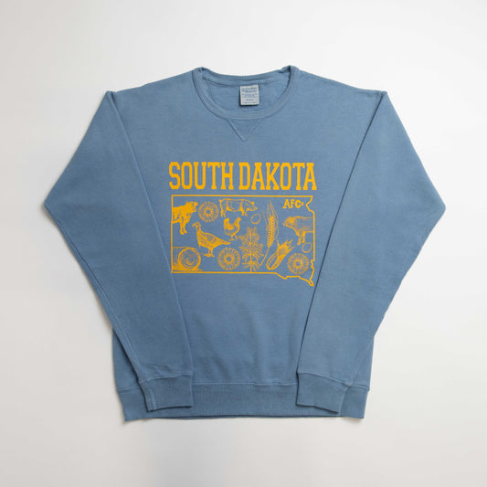 South Dakota - State Agriculture Blue Crewneck