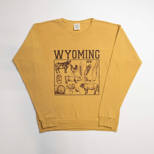 Wyoming - State Agriculture Gold Crewneck