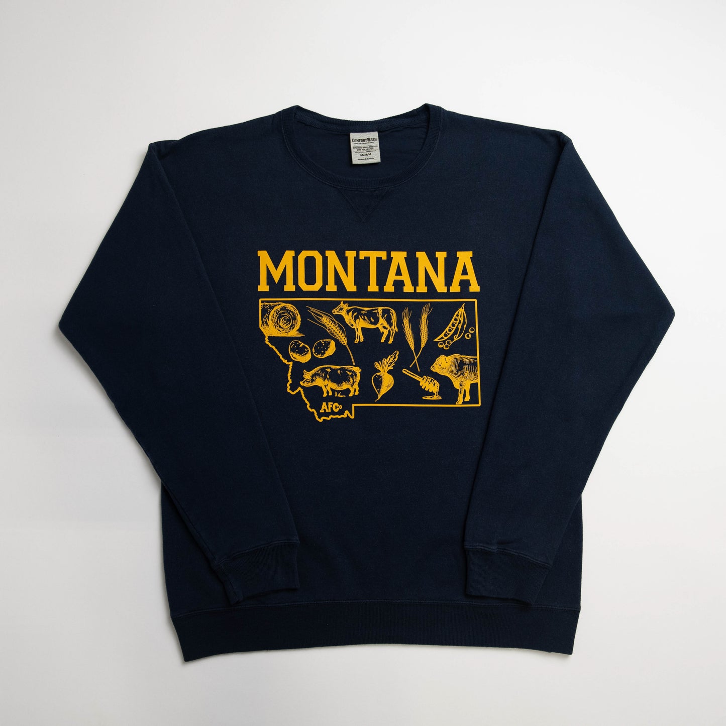 State Agriculture Navy Crewneck (Montana)