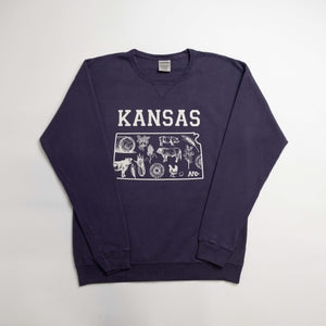 State Agriculture Purple Crewneck (Kansas)