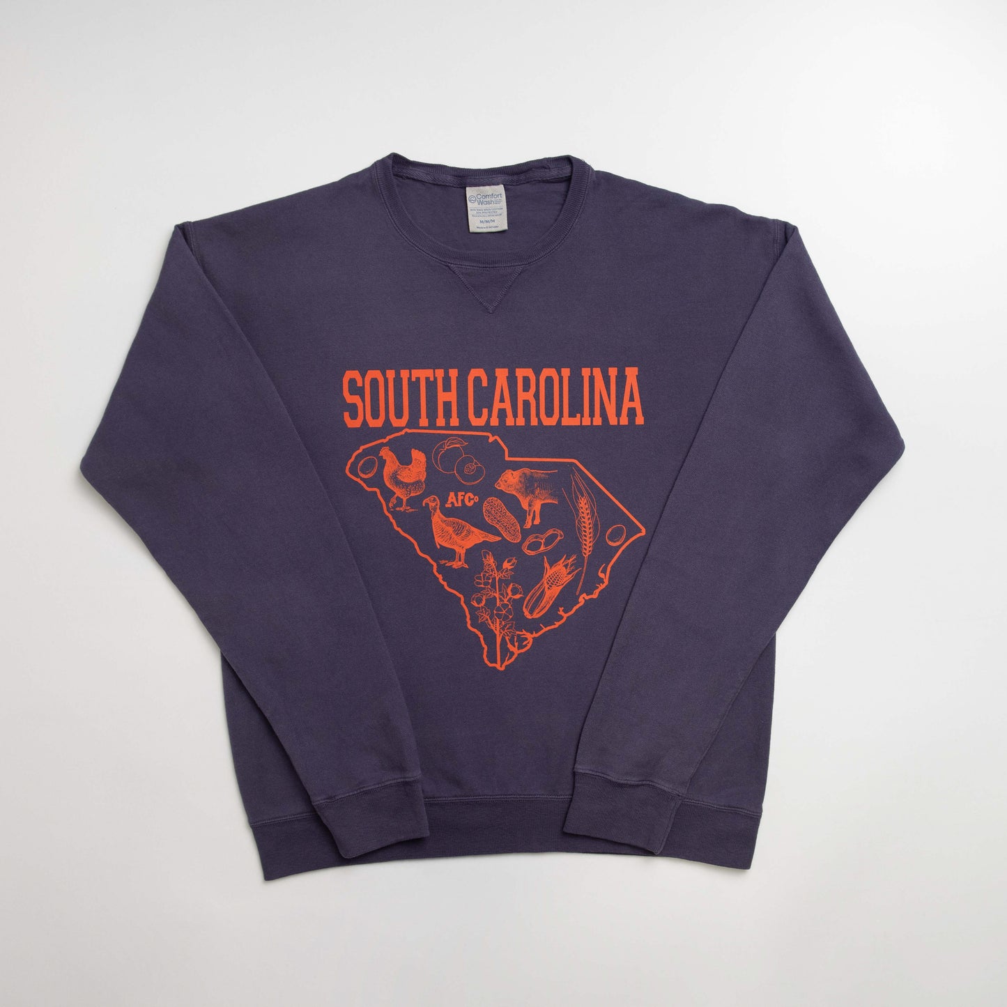 South Carolina - State Agriculture Purple Crewneck