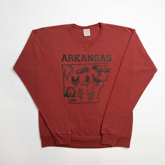 Arkansas - State Agriculture Red Crewneck