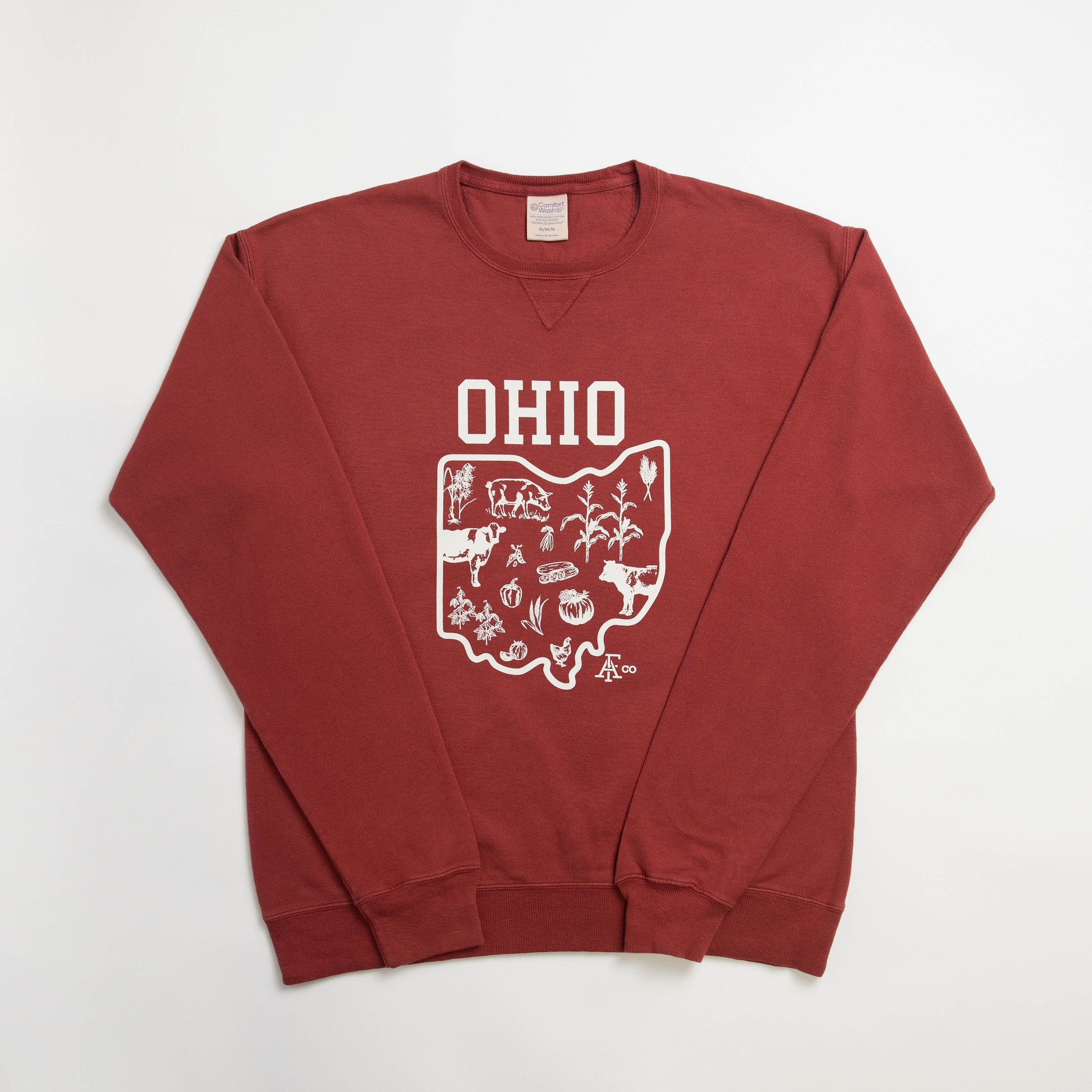 Ohio - State Agriculture Red Crewneck - American Farm Company