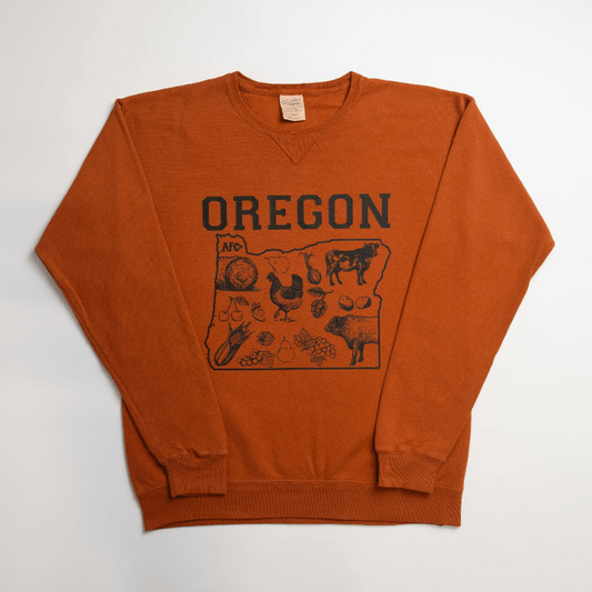 State Agriculture Orange Crewneck (Oregon) - American Farm Company