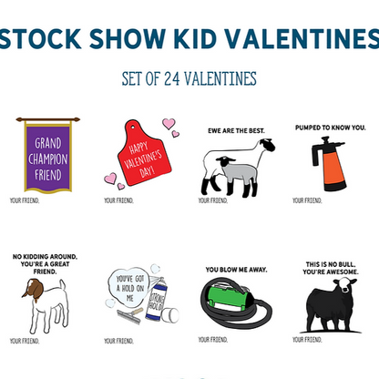 Stock Show Kid - Valentines Card Bundle