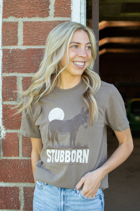 'Stubborn' Donkey Adult T-Shirt