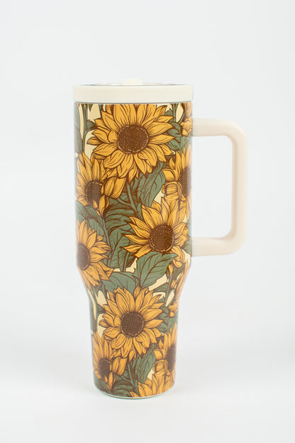 Sunflower 40oz Water Tank Tumbler