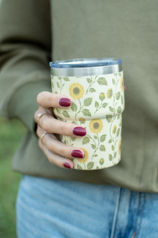 Sunflower 12oz Little Tank Tumbler
