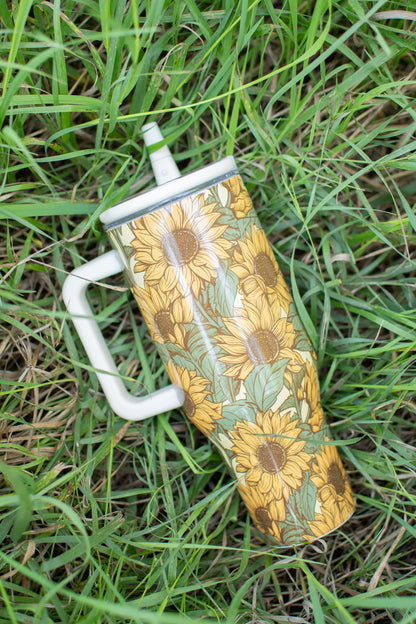 Sunflower 40oz Water Tank Tumbler