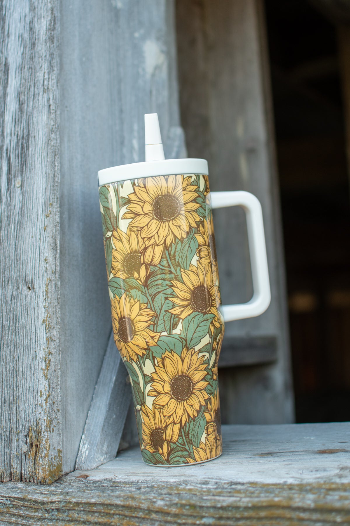 Sunflower 40oz Water Tank Tumbler