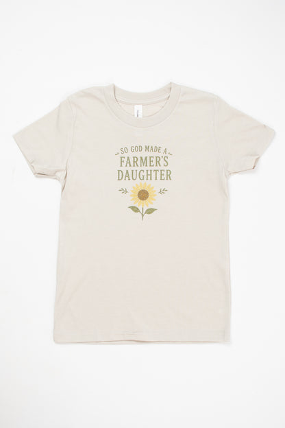 Sunflower 'So God Made a Farmer's Daughter' Toddler/Youth T-Shirt