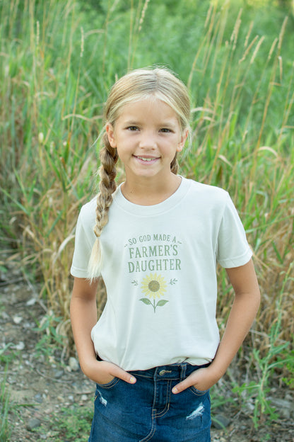 Sunflower 'So God Made a Farmer's Daughter' Toddler/Youth T-Shirt