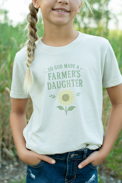 Sunflower 'So God Made a Farmer's Daughter' Toddler/Youth T-Shirt