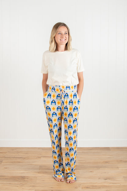 Sunny Barn Quilt Adult Bamboo Pajama Pants