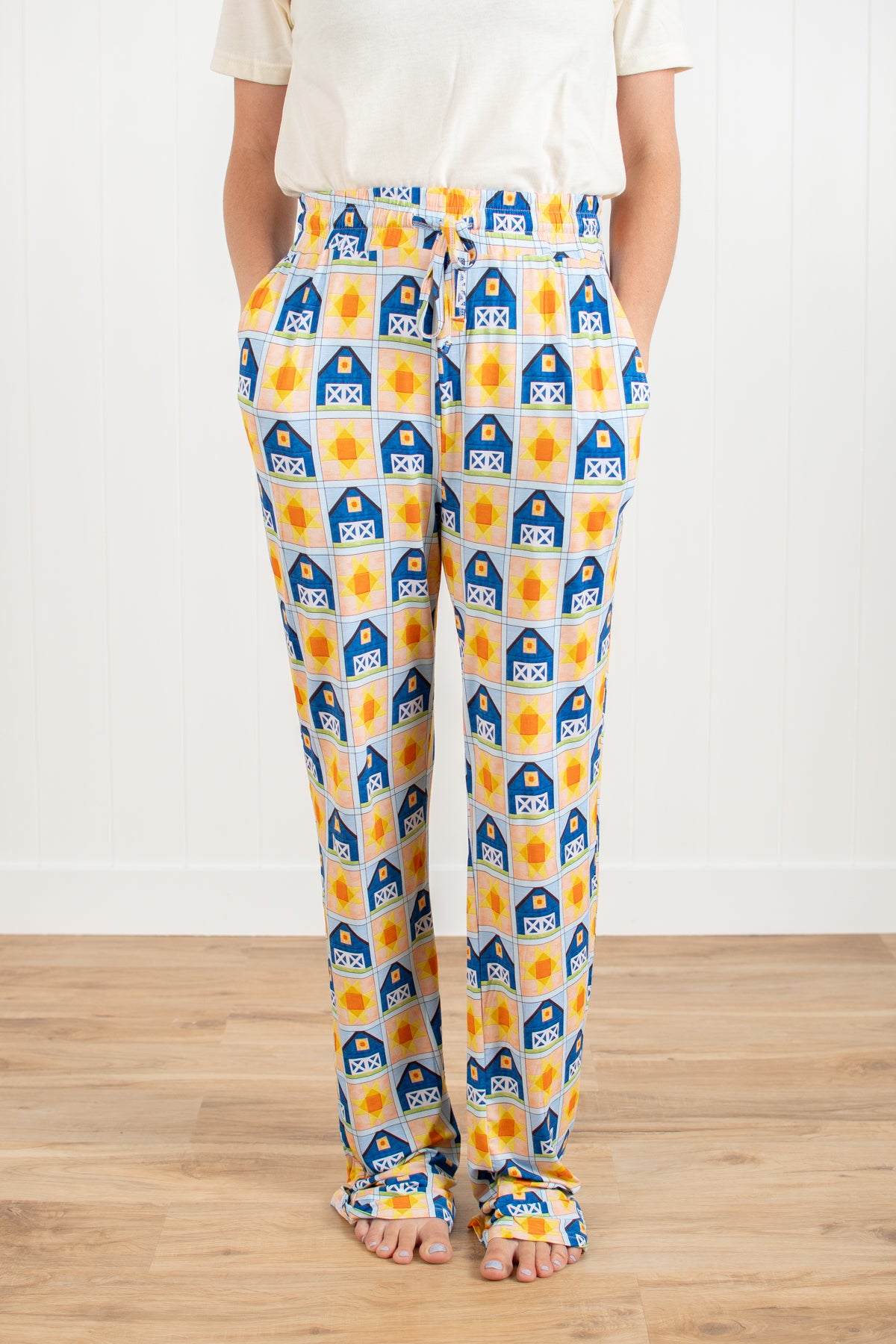 Sunny Barn Quilt Adult Bamboo Pajama Pants