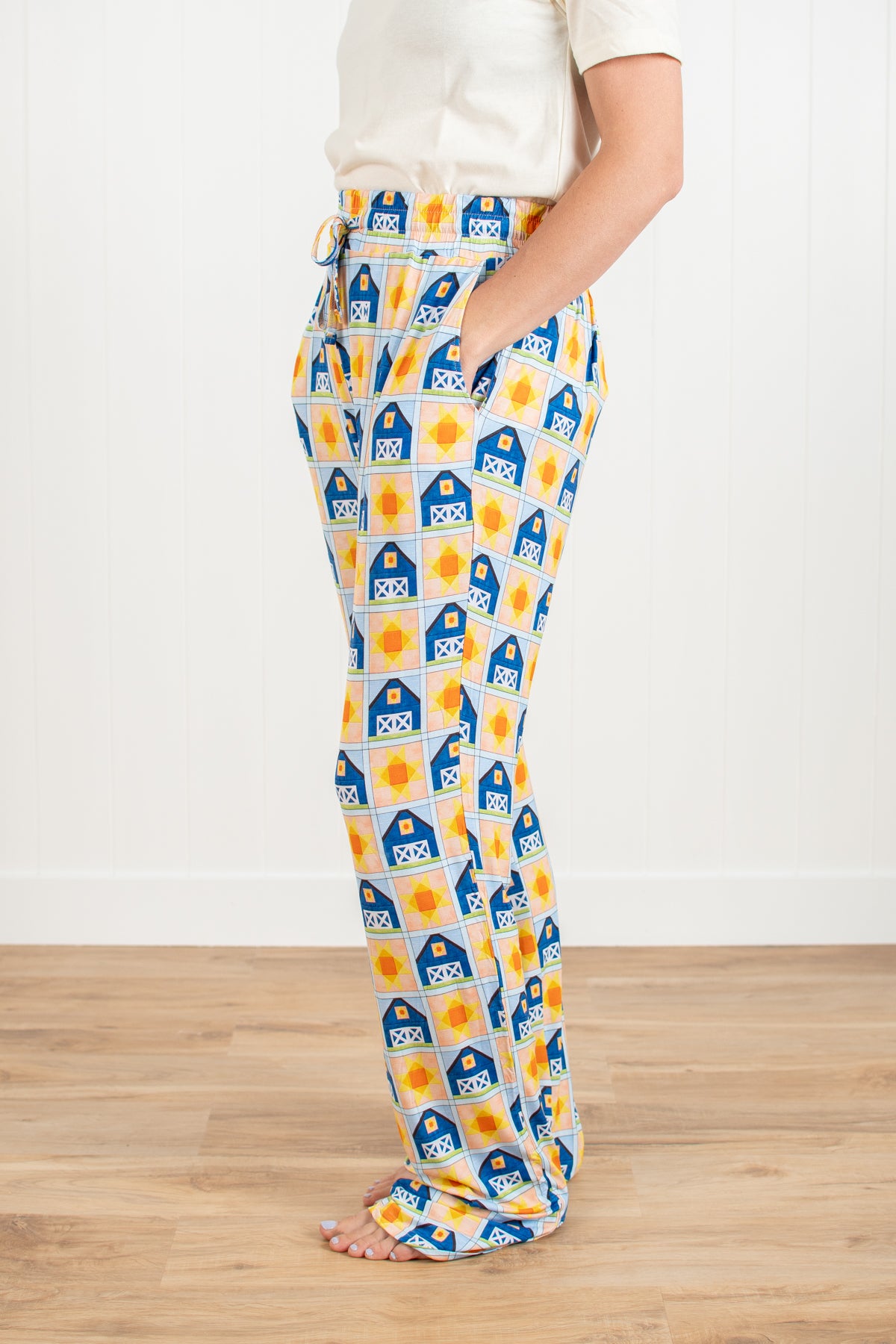Sunny Barn Quilt Adult Bamboo Pajama Pants