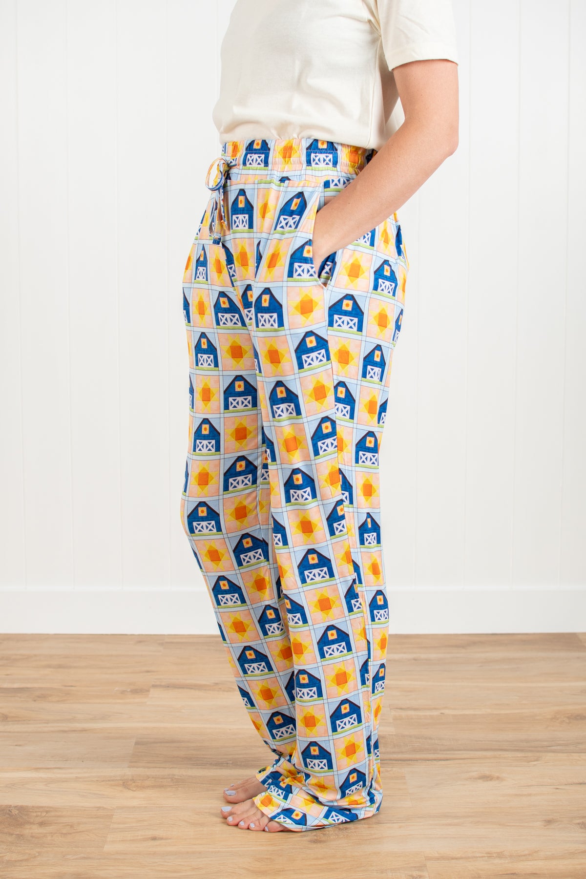 Sunny Barn Quilt Adult Bamboo Pajama Pants