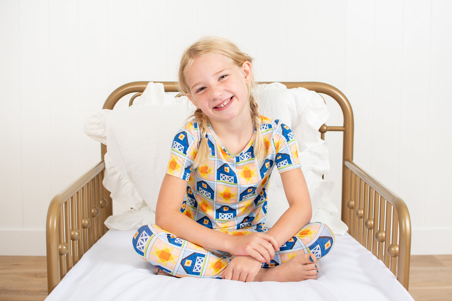 Sunny Barn Quilt Toddler/Youth Bamboo Pajama Set