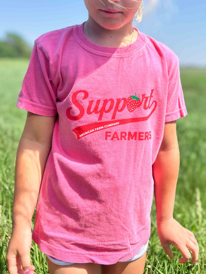 Support Farmers Strawberry Tee - Youth and Toddler