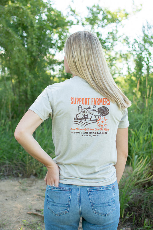 'Support Farmers - Save the Family Farms' T-Shirt