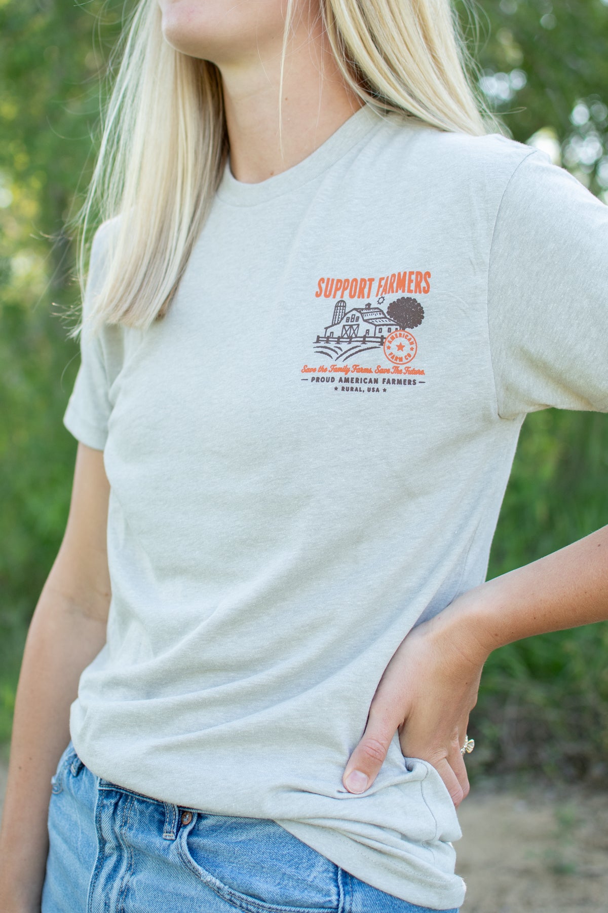 'Support Farmers - Save the Family Farms' T-Shirt