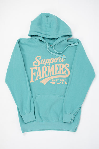 Support Farmers - They Feed The World Adult Hoodie