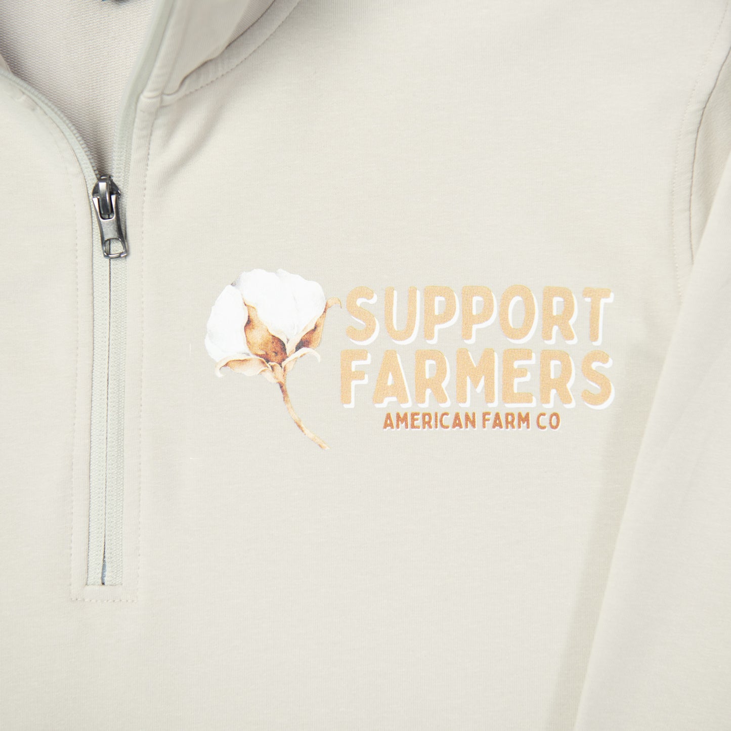 Support Farmers Cotton Performance 1/4 Zip Pullover