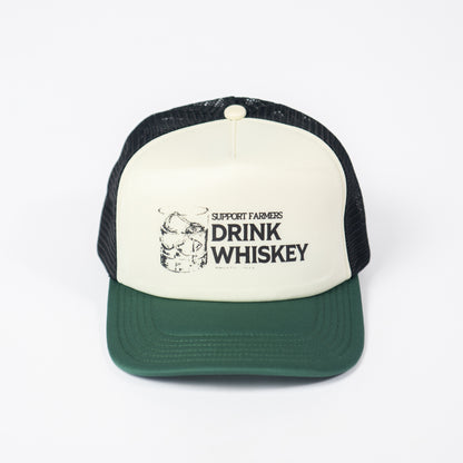 'Support Farmers Drink Whiskey' Foam Hat - Tricolor