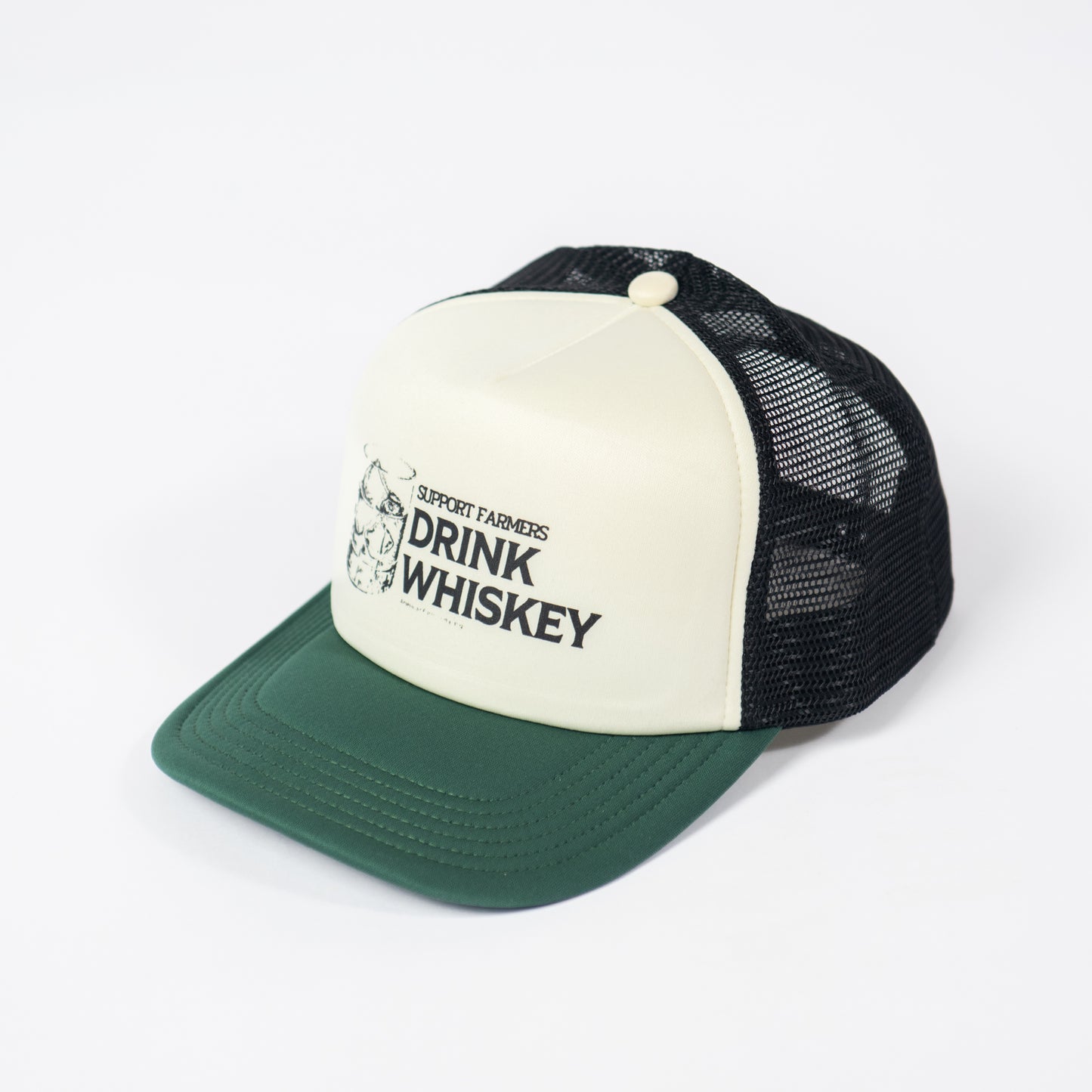 'Support Farmers Drink Whiskey' Foam Hat - Tricolor