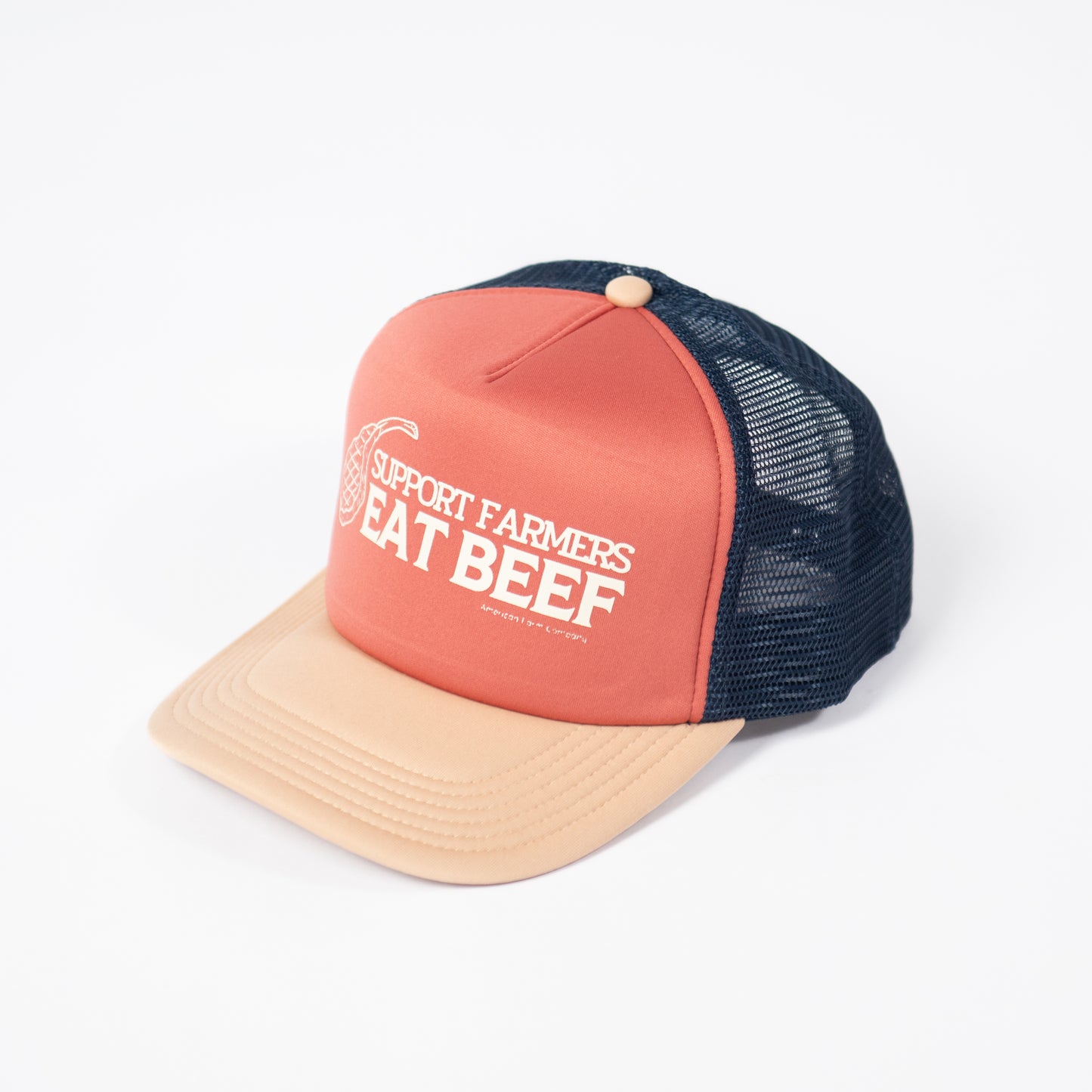 'Support Farmers Eat Beef' Foam Hat - Tricolor