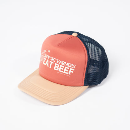 'Support Farmers Eat Beef' Foam Hat - Tricolor