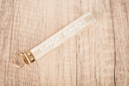 'Support Farmers' Keychain