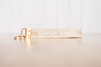 'Support Farmers' Keychain