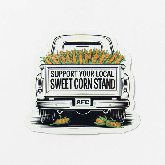‘Support Local Sweet Corn Stand’ Sticker