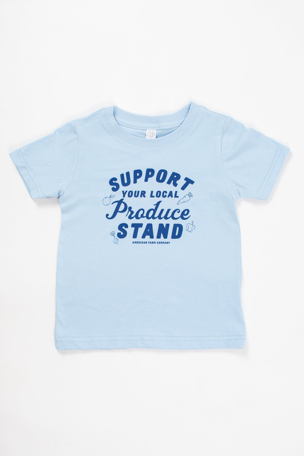 'Support Your Local Produce Stand' Blue Toddler/Youth Tee