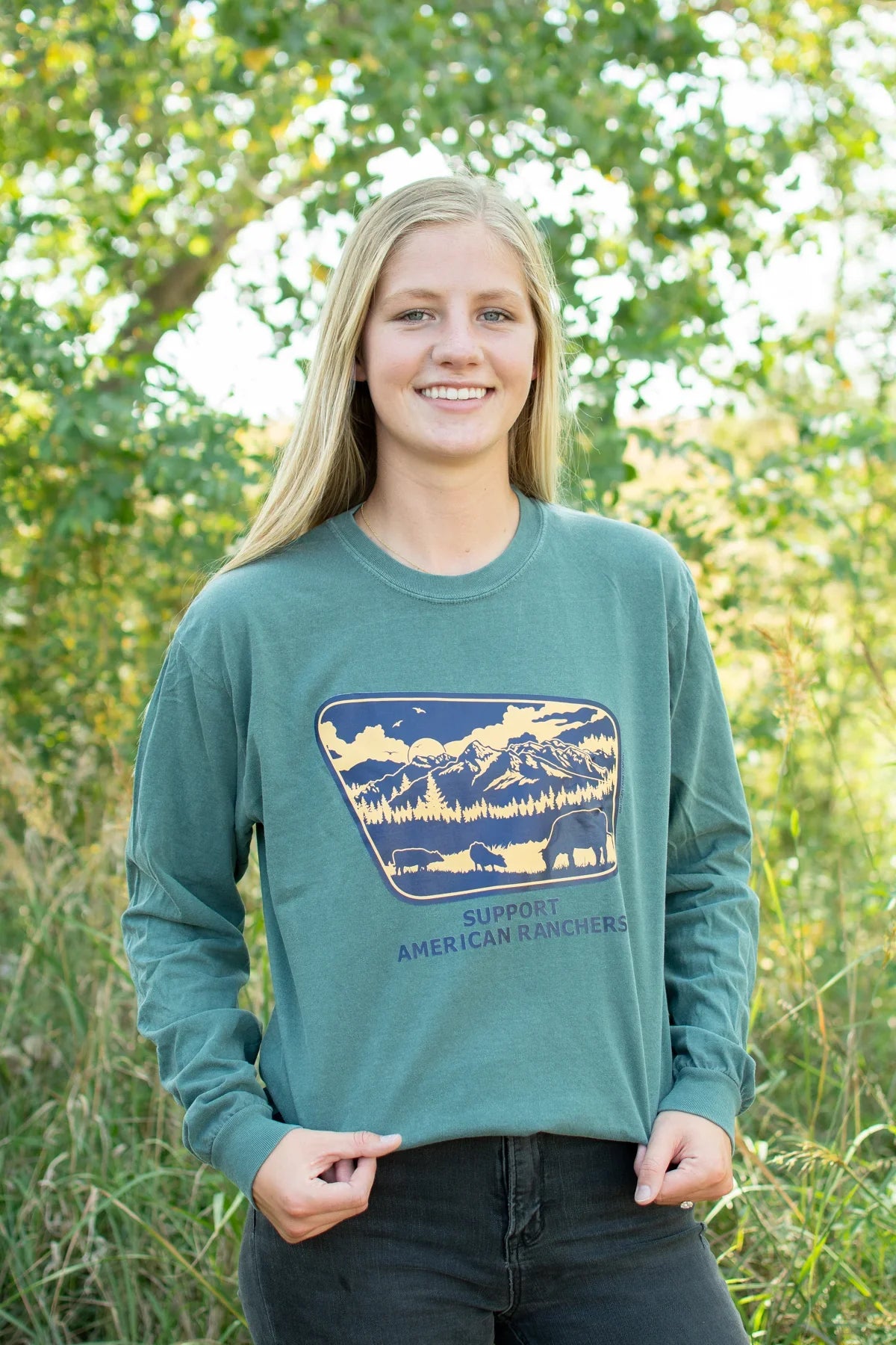 Support American Ranchers Landscape Longsleeve