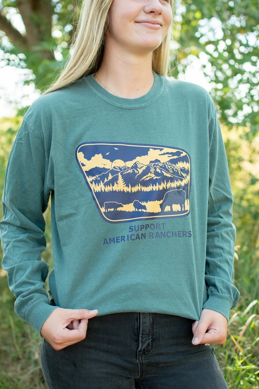 Support American Ranchers Landscape Longsleeve