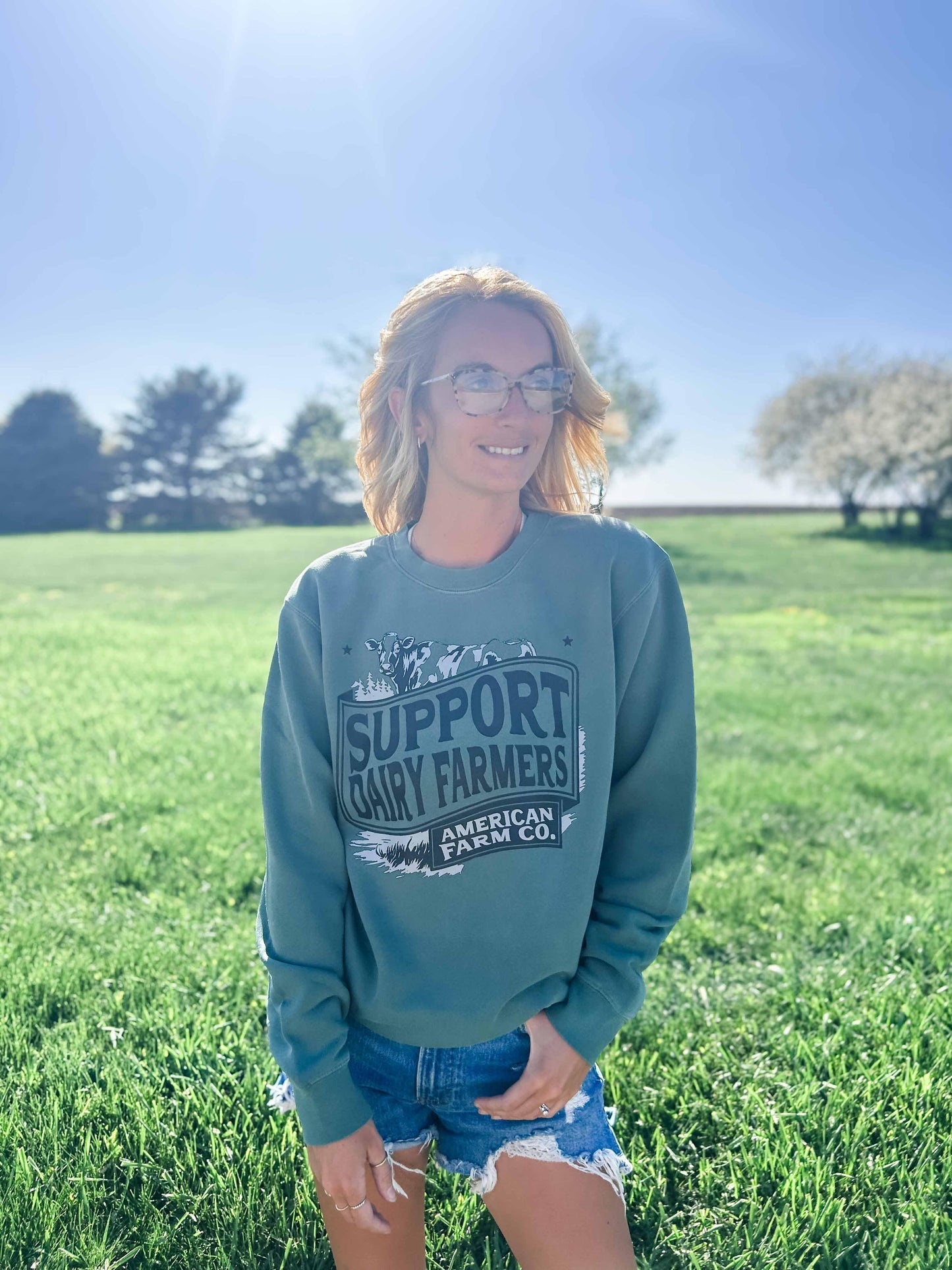 'Support Dairy Farmers' Crewneck