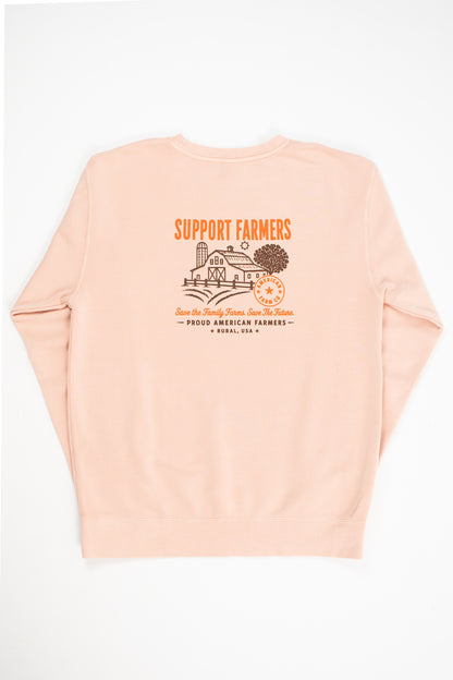 'Support Farmers - Save the Family Farms' Crewneck