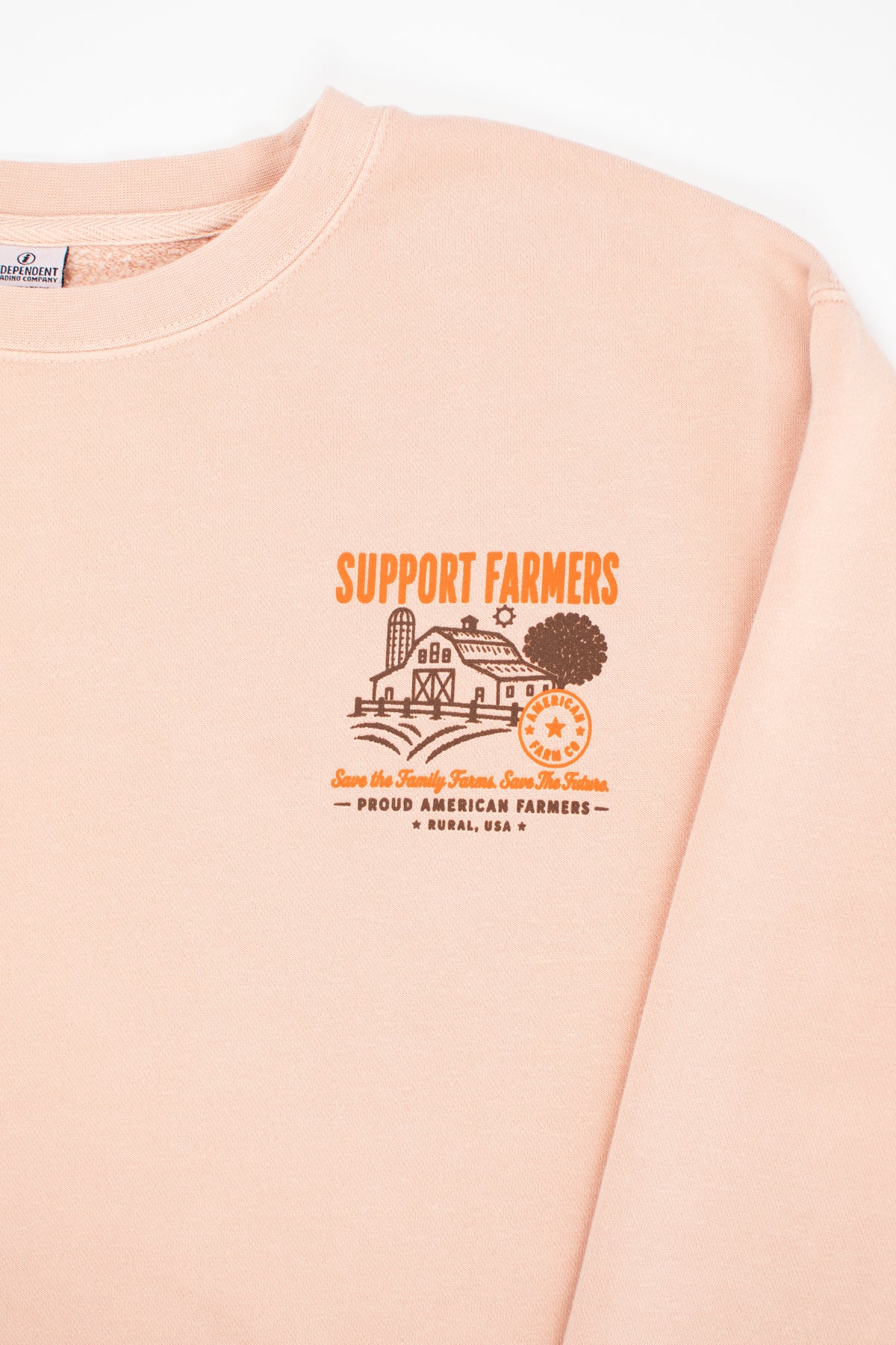 'Support Farmers - Save the Family Farms' Crewneck